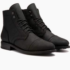 Thursday Boot Company - Women’s Lace-up Ankle Boot - The Captain - Matte Black